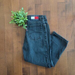 TOMMY HILFIGER VINTAGE BLACK WASH BAGGY JEANS